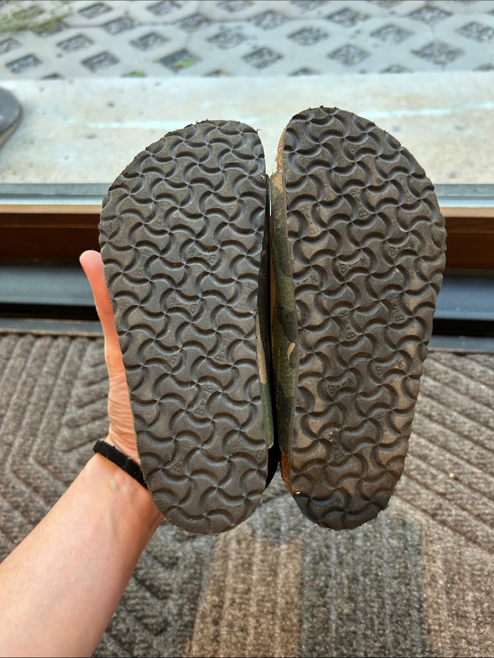 Birkenstock Kids Camo Double-Buckle Sandals - Green & Tan - Picture 3 of 6